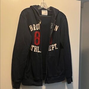 Old Navy Navy Blue Hoodie with Red Accents